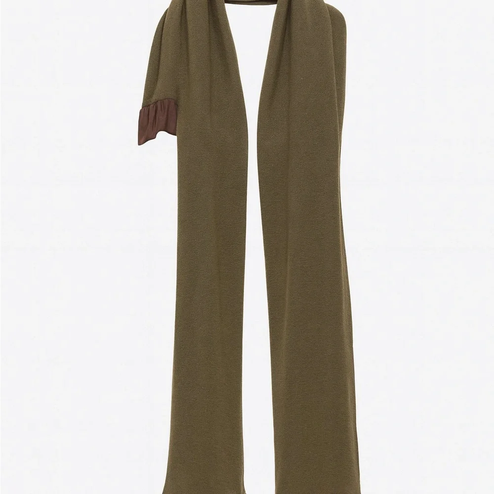 Dior Olive and Brown Scarf Set